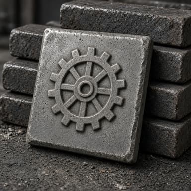 Iron gear-blank tile